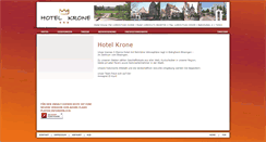 Desktop Screenshot of hotel-krone-bibi.de